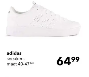 Aanbieding: Witte Adidas Advantage Base 2.0 heren sneakers wit