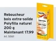 Offre: Reboucheur bois extra-solide