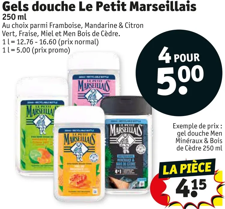 Offre: Gels douche