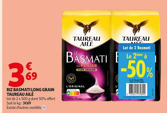 Promotie: Riz basmati long grain