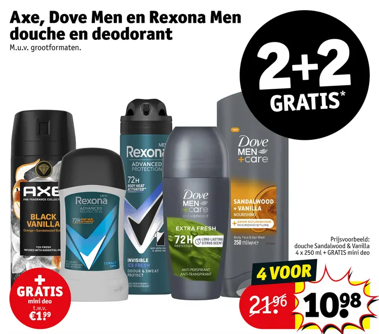Aanbieding: Douche en deodorant