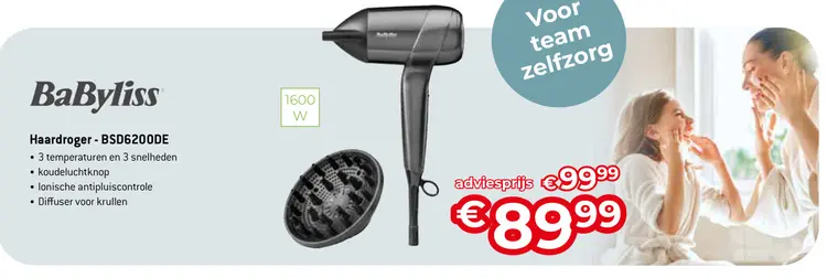 Promotie: Haardroger - BSD6200DE
