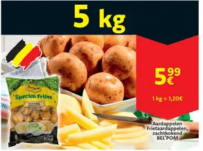 Aanbieding: Aardappelen, Frietaardappelen zachtkokend
