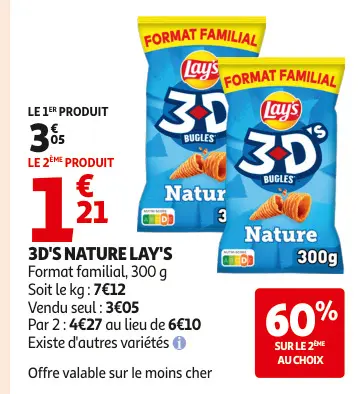 Offre: 3d's nature Lay's