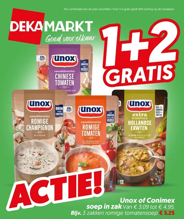 Aanbieding: Soep in zak