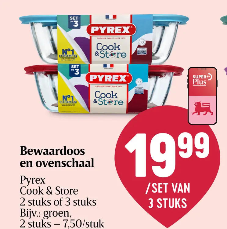 Promotie: Bewaardoos en ovenschaal