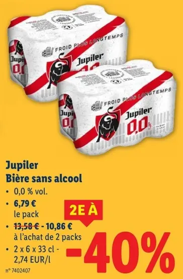 Offre: Bière sans alcool