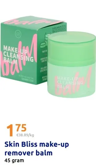 Promotie: Skin Bliss make-up remover balm