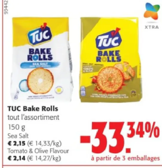 Offre: TUC Bake Rolls