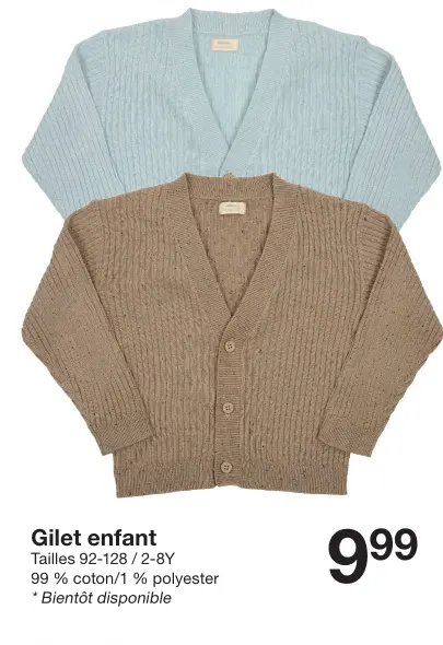 Offre: Gilet enfant