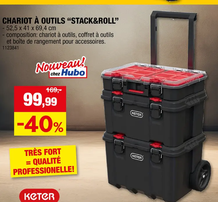 Offre: Chariot à outils "stack&roll"