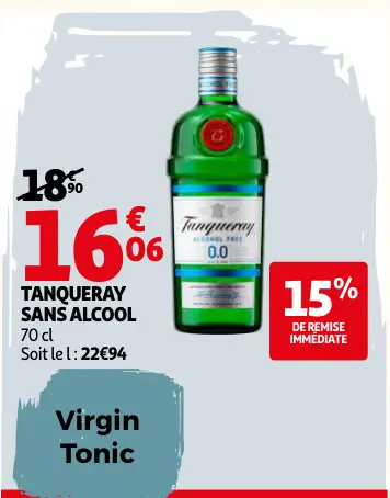 Offre: Tanqueray sans alcool