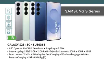 Aanbieding: Galaxy s25+ 5g - sus936b