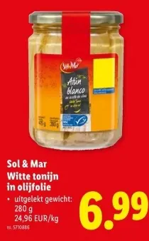 Promotie: Witte tonijn in olijfolie