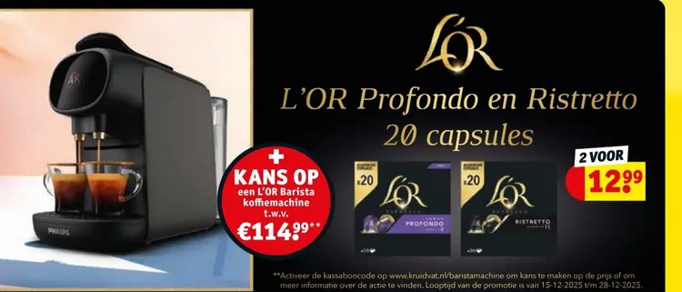 Aanbieding: L'OR Profondo en Ristretto