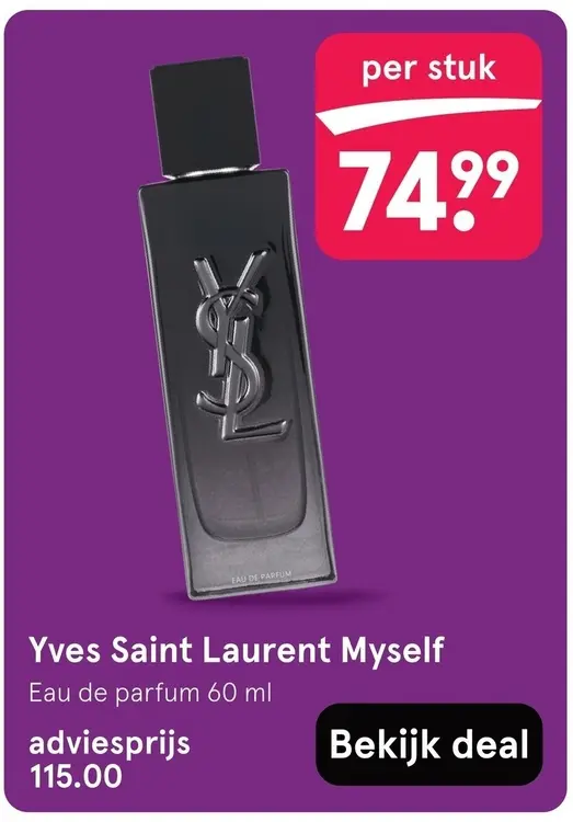 Aanbieding: Yves Saint Laurent Myself
