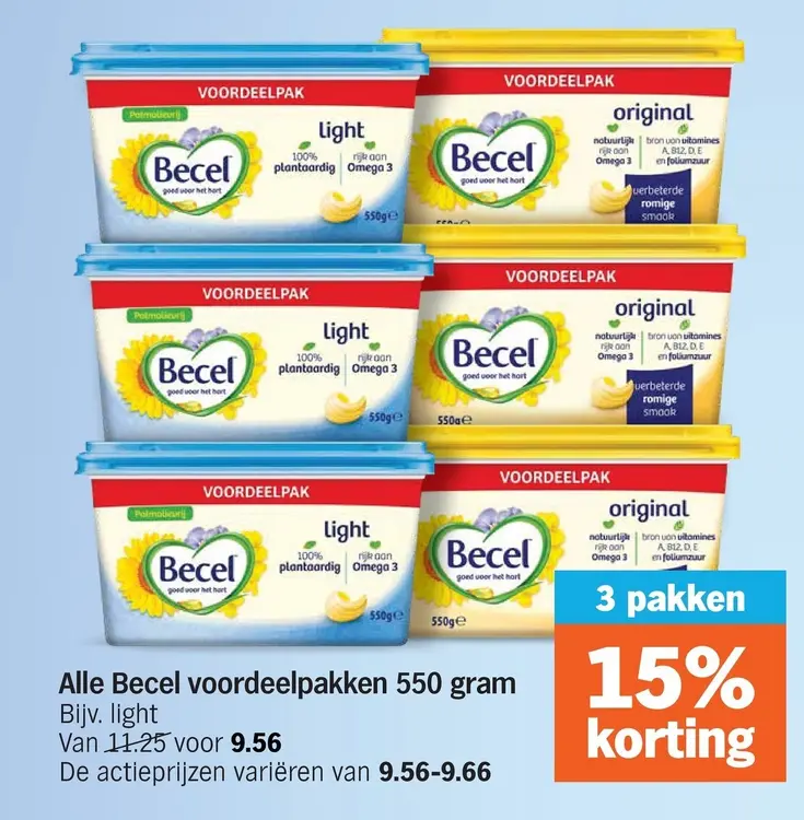 Aanbieding: Becel voordeelpakken
