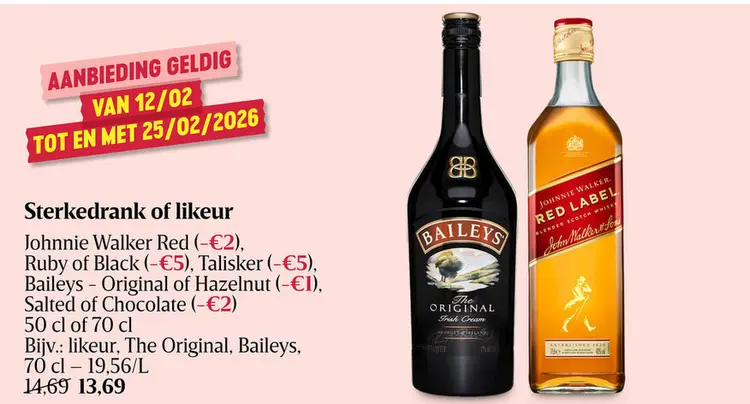 Promotie: Sterkedrank of likeur