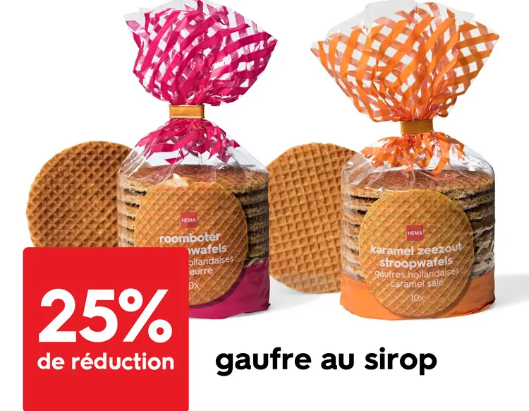 Offre: gaufre au sirop