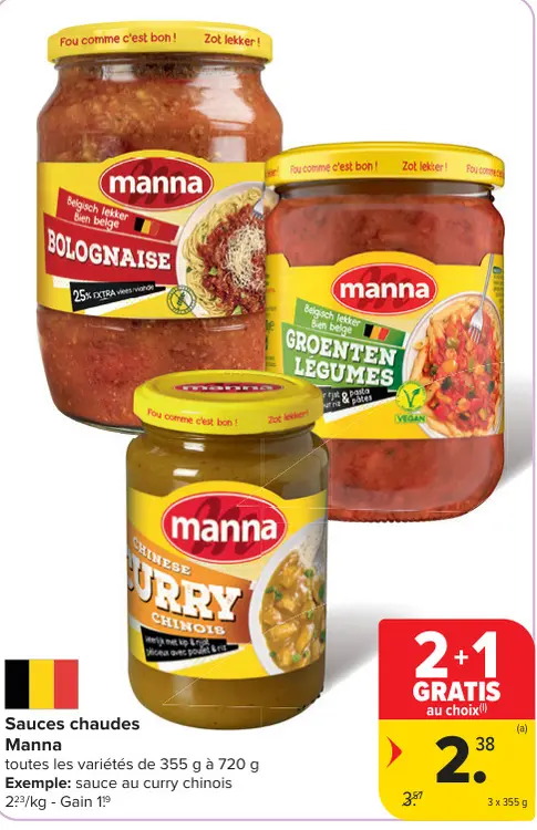 Offre: Sauces chaudes