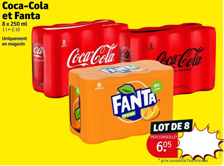 Offre: Coca-Cola et Fanta