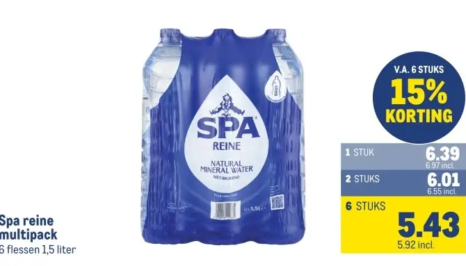 Aanbieding: Spa reine multipack
