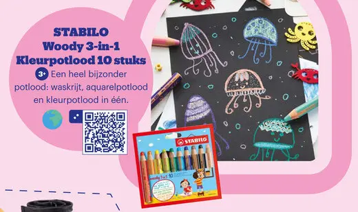 Aanbieding: STABILO Woody 3-in-1 Kleurpotlood