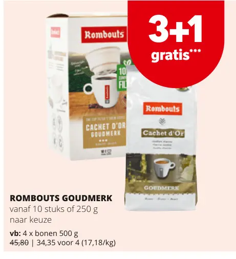 Promotie: Rombouts goudmerk