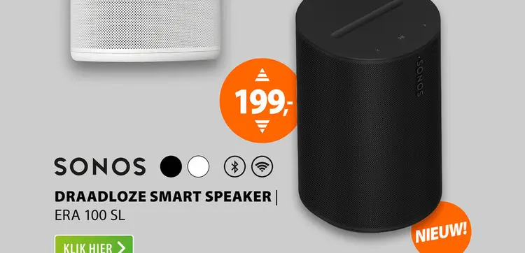 Aanbieding: Sonos Era 100 SL Zwart