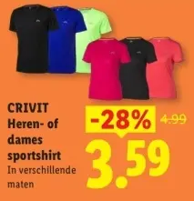 Aanbieding: Heren- of dames sportshirt