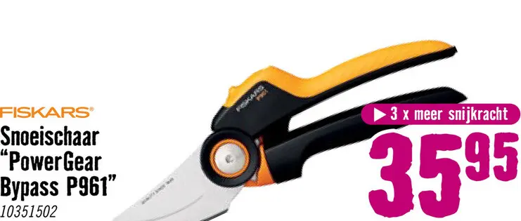 Aanbieding: FISKARS Snoeischaar X-serie PowerGear Bypass L P961