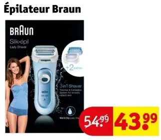 Offre: Épilateur Silk-épil Lady Shaver