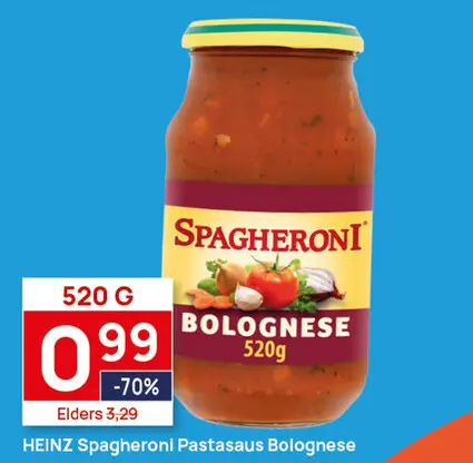 Aanbieding: Spagheroni Pastasaus Bolognese