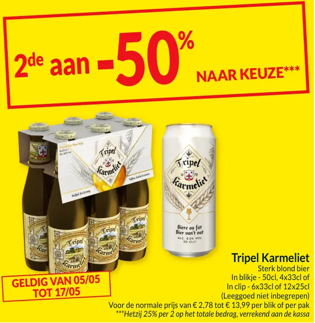Promotie: Tripel Karmeliet
