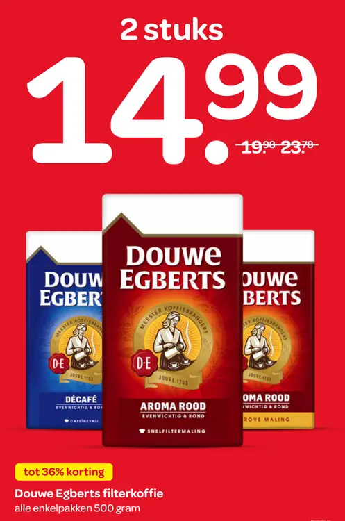 Aanbieding: Douwe Egberts Aroma Rood