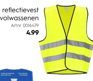 Aanbieding: reflectievest volwassenen