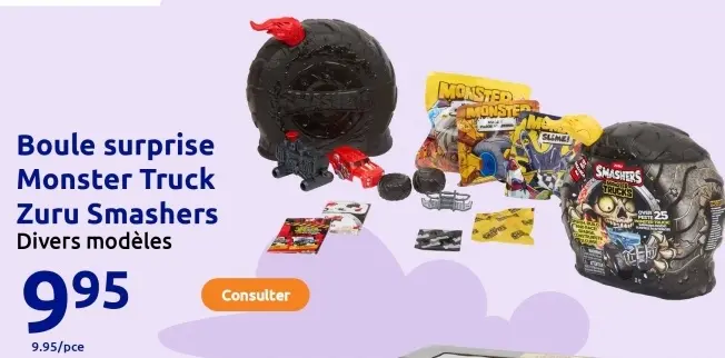 Offre: Boule surprise Monster Truck Zuru Smashers