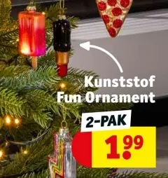 Aanbieding: Kunststof Fun Ornament
