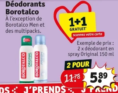 Offre: Déodorants