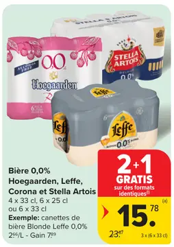 Offre: Bière 0,0%