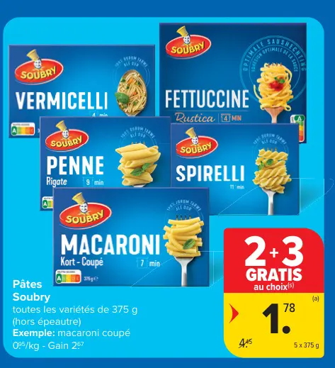 Offre: Pâtes