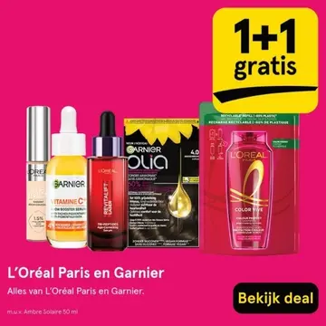 Aanbieding: L'Oréal Paris en Garnier