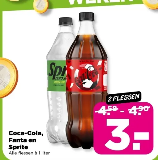 Aanbieding: Coca-Cola, Fanta en Sprite