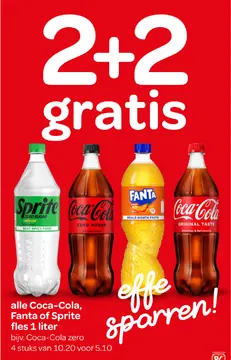 Aanbieding: Coca-Cola, Fanta of Sprite