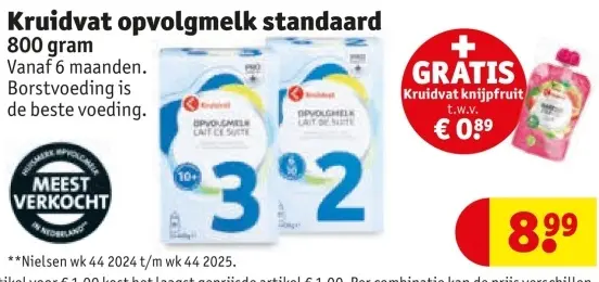 Aanbieding: Kruidvat opvolgmelk standaard