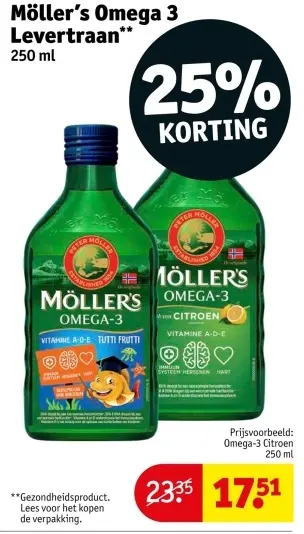 Aanbieding: Möller's Omega 3 Levertraan