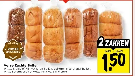 Aanbieding: Verse Zachte Bollen