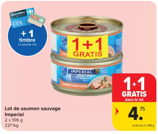 Offre: Lot de saumon sauvage