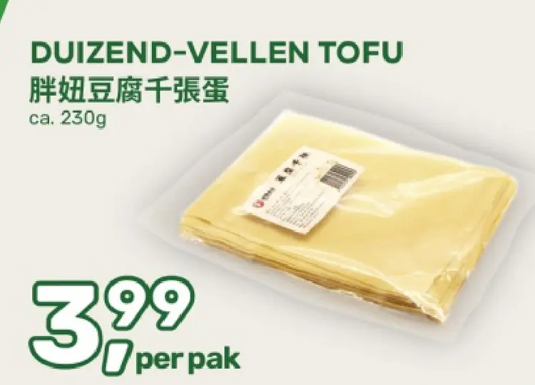 Aanbieding: Duizend-vellen tofu