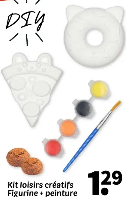 Offre: Kit loisirs créatifs Figurine + peinture